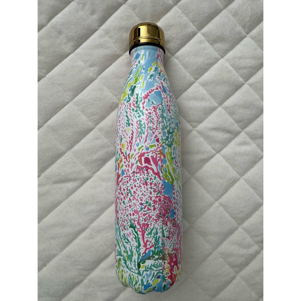 Lilly Pulitzer Therma S'well Catch the Waves Water Bottle Stainless 17oz